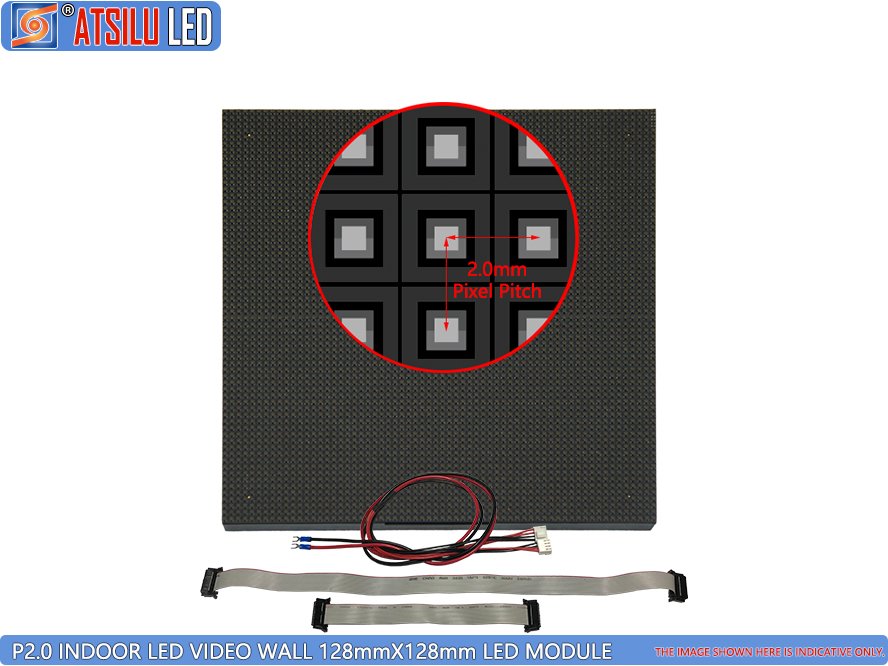 P2mm Indoor LED Video Wall 128mm LED Module